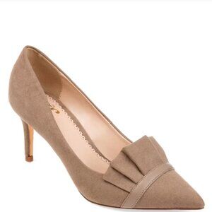 Journee Collection Women's Marek Pointed Toe Mid Heel Pumps | Pointed Toe Heels